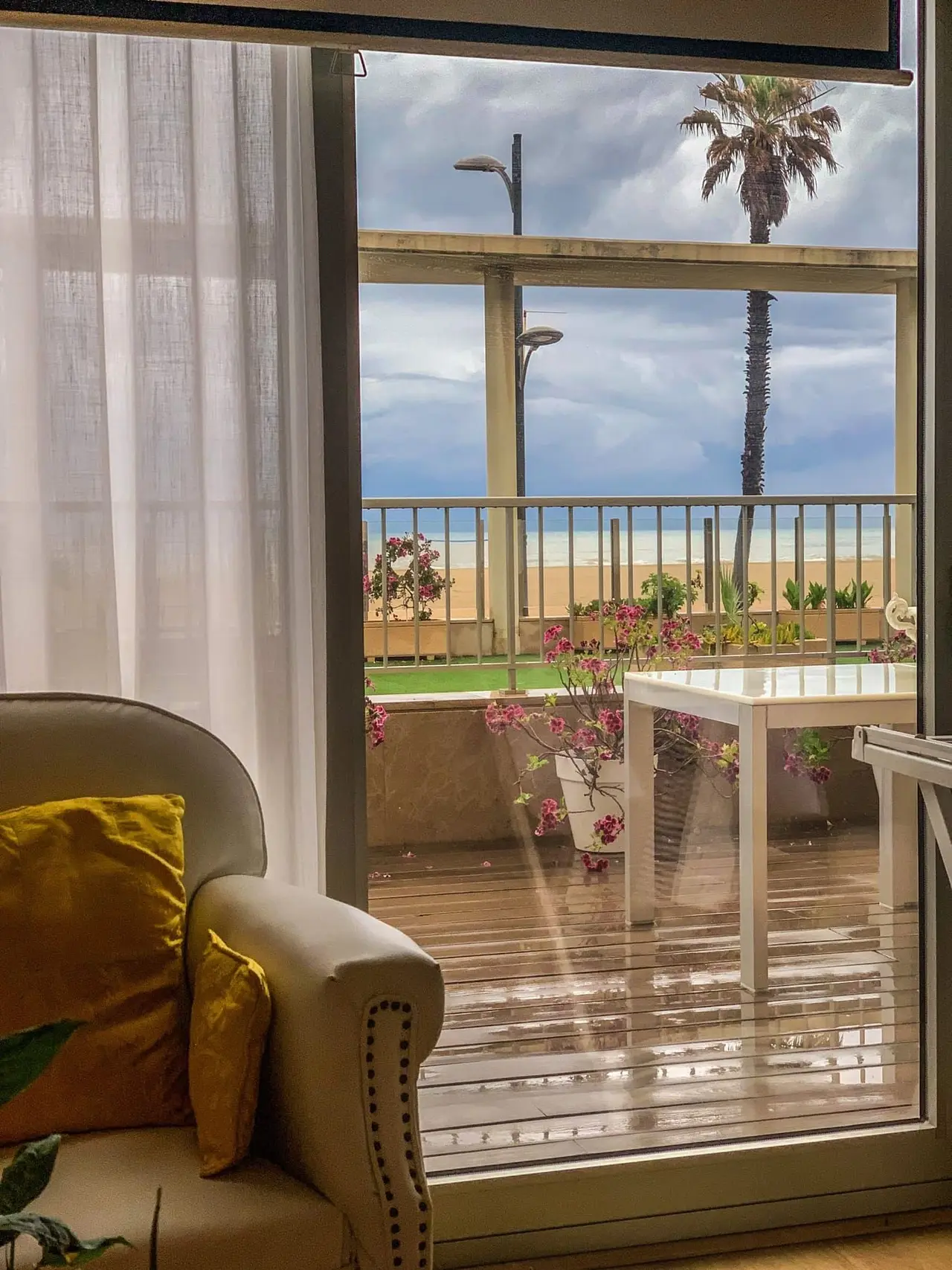 Living room with views